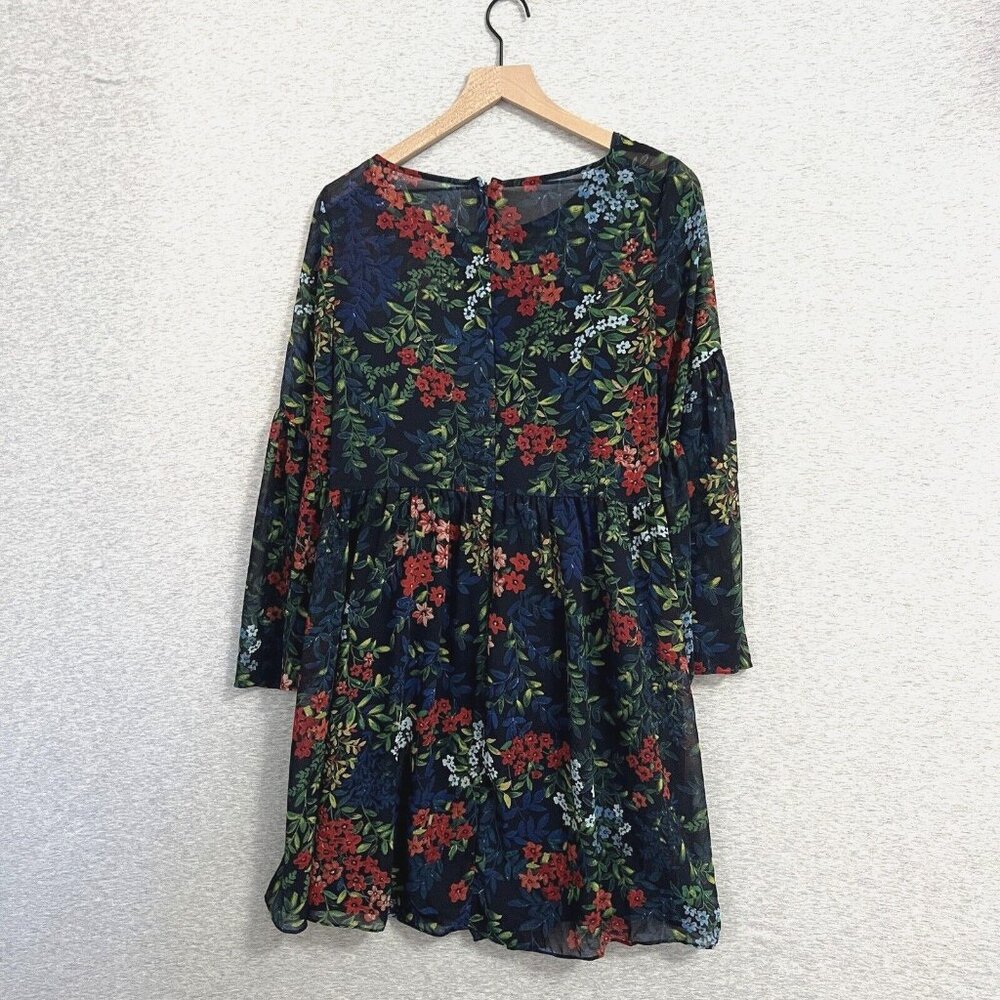 Lauren Ralph Lauren Dress Womens 8 Floral Fairy Sheer Whimsigoth Feminine - Picture 5 of 16